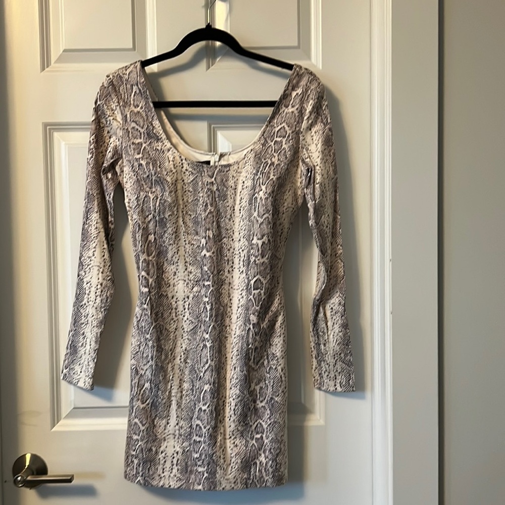 Jay Godfrey Snakeskin Dress